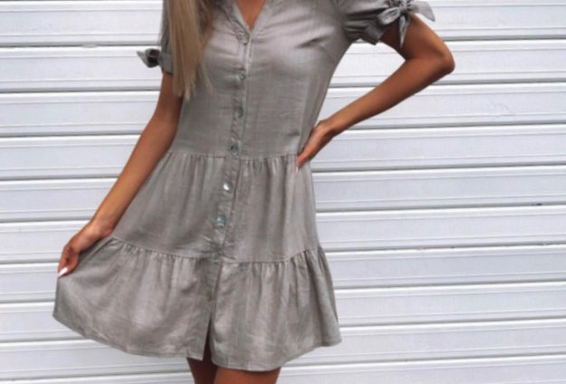 PEYTON DRESS // TAUPE
