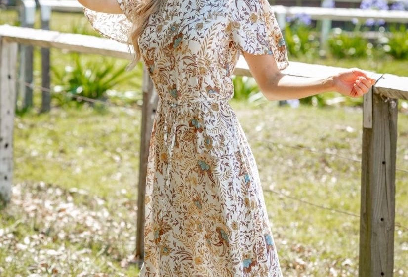 LA BOTANI COLLECTION//MIDI DRESS