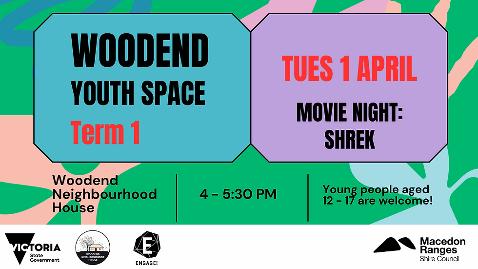 Woodend Youth Space (Term 1 2025)