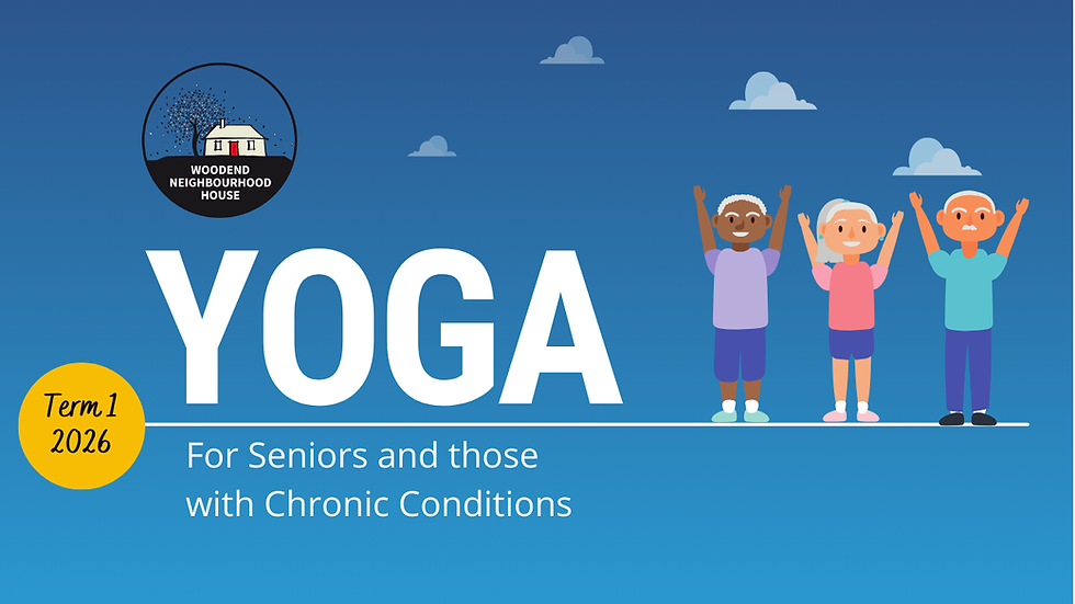 Yoga for Seniors and Chronic Conditions - Wednesdays Term 1 2026