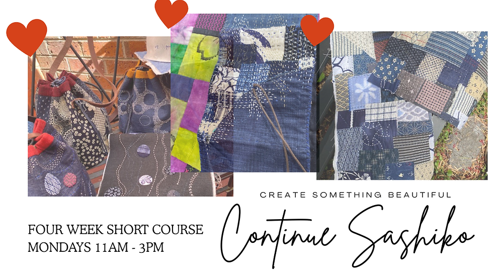 Continue Sashiko Short Course (Term 3 2026)
