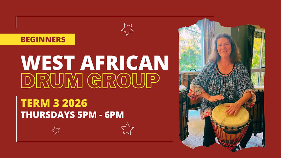 West African Drum Group - 5pm (Term 3 2026)