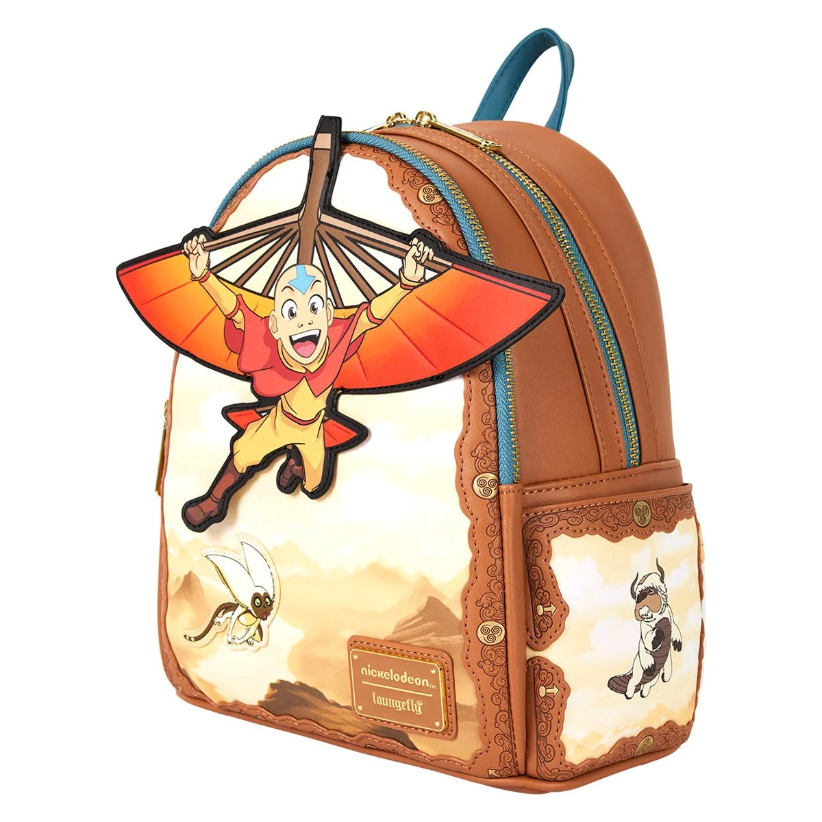 Avatar: The Last Airbender Aang Taking Flight Mini-Backpack Angle View