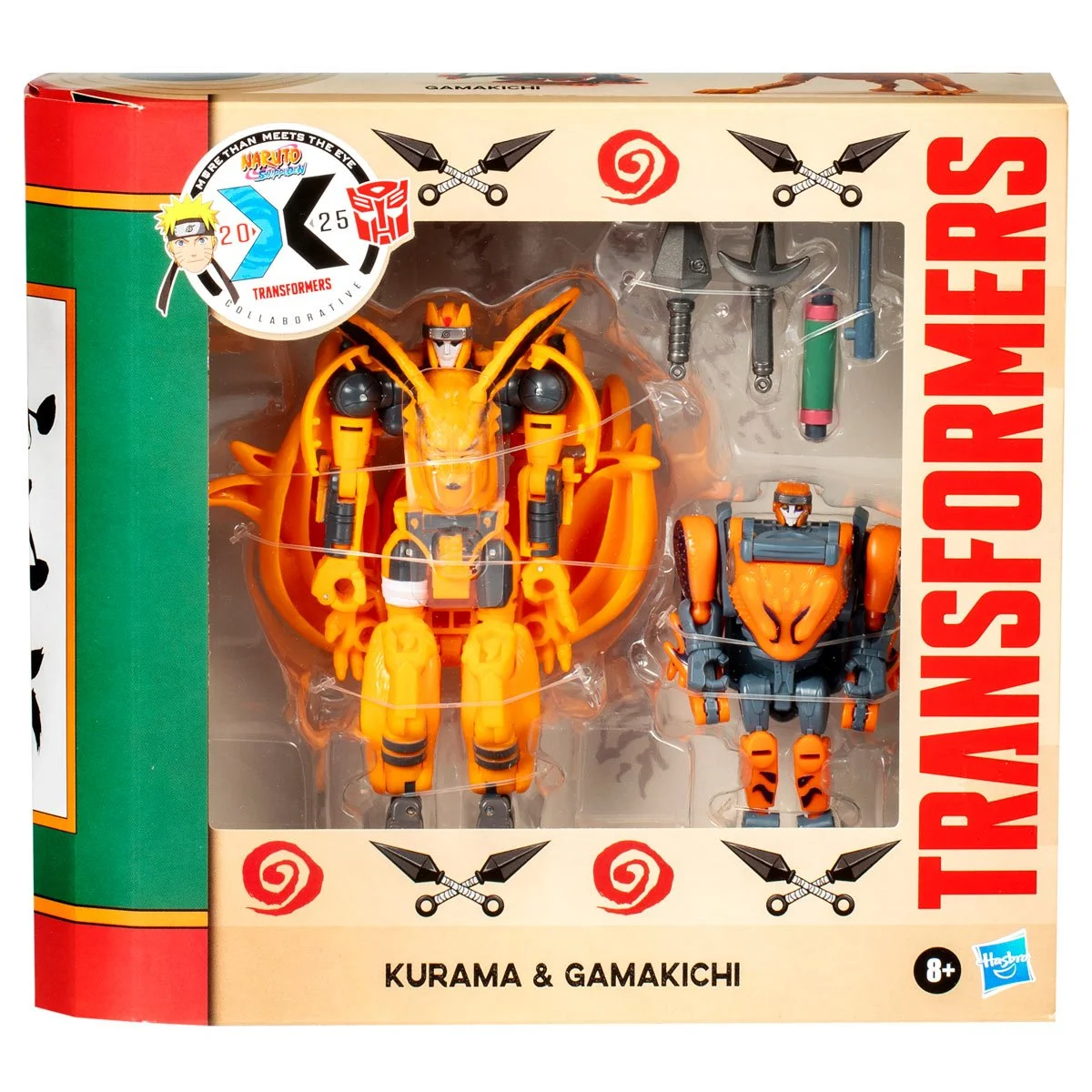 Hasbro Collectibles - Transformers Collaborative - NARUTO SHIPPUDEN x Transformers Kurama and Gamakichi Front Box View