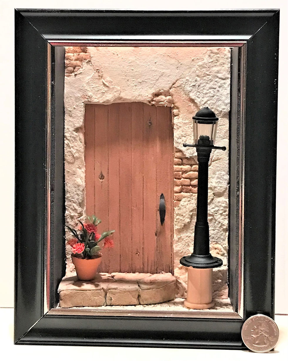Old Doorway Framed Vignette