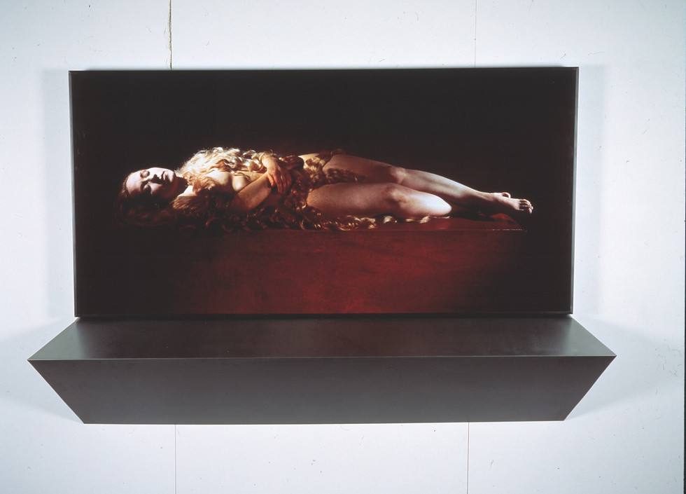 Darkness (Pimeys) 1992, 160 x 200 cm, cibachrome, steel, color lacquer