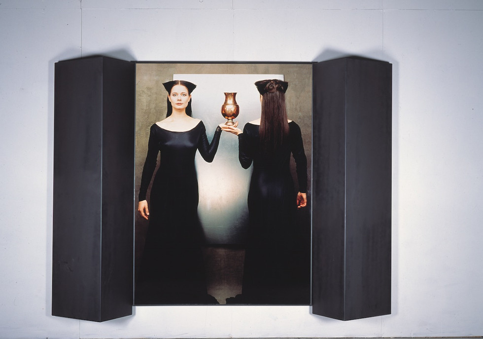 An Empty Grave (Tyhjä hauta) 1992, 200 x 250 cm, cibachrome, steel, lacquer