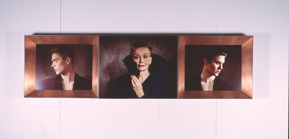 Down Fall (Lankeemus) 1992, 140 x 220 cm, cibachrome, copper, steel, lacquer