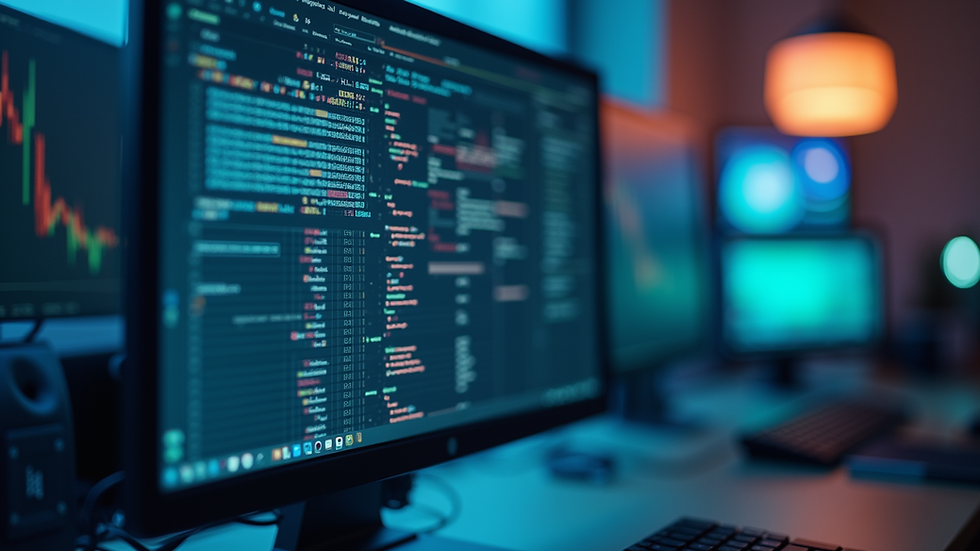 Eye-level view of a computer screen displaying a cognitive test interface