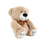 Thumbnail: Alec Bear with Bow Dark Brown 19cm
