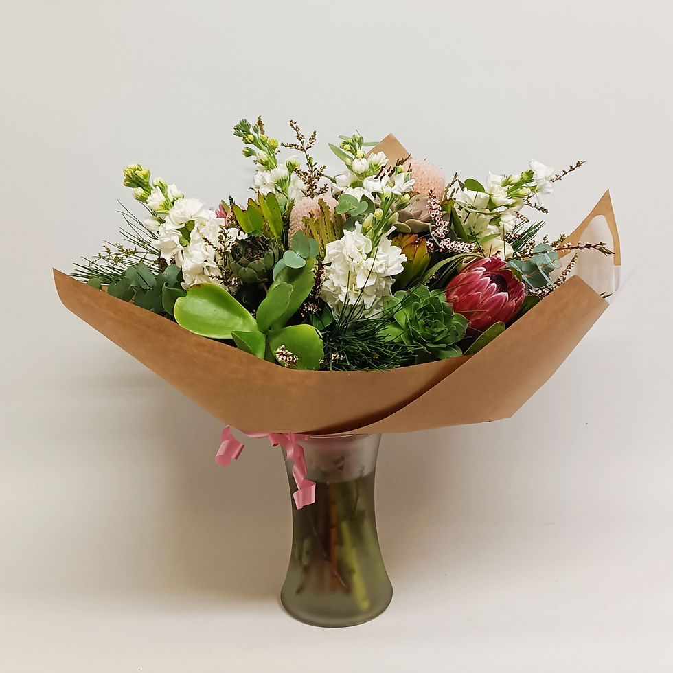 Thumbnail: Extra Large Native & Succulent Bouquet with FREE Vase