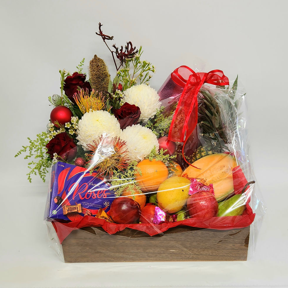 Thumbnail: Deluxe Christmas Natures Best Native Pot & Delicious Chocolate & Fruit Hamper3