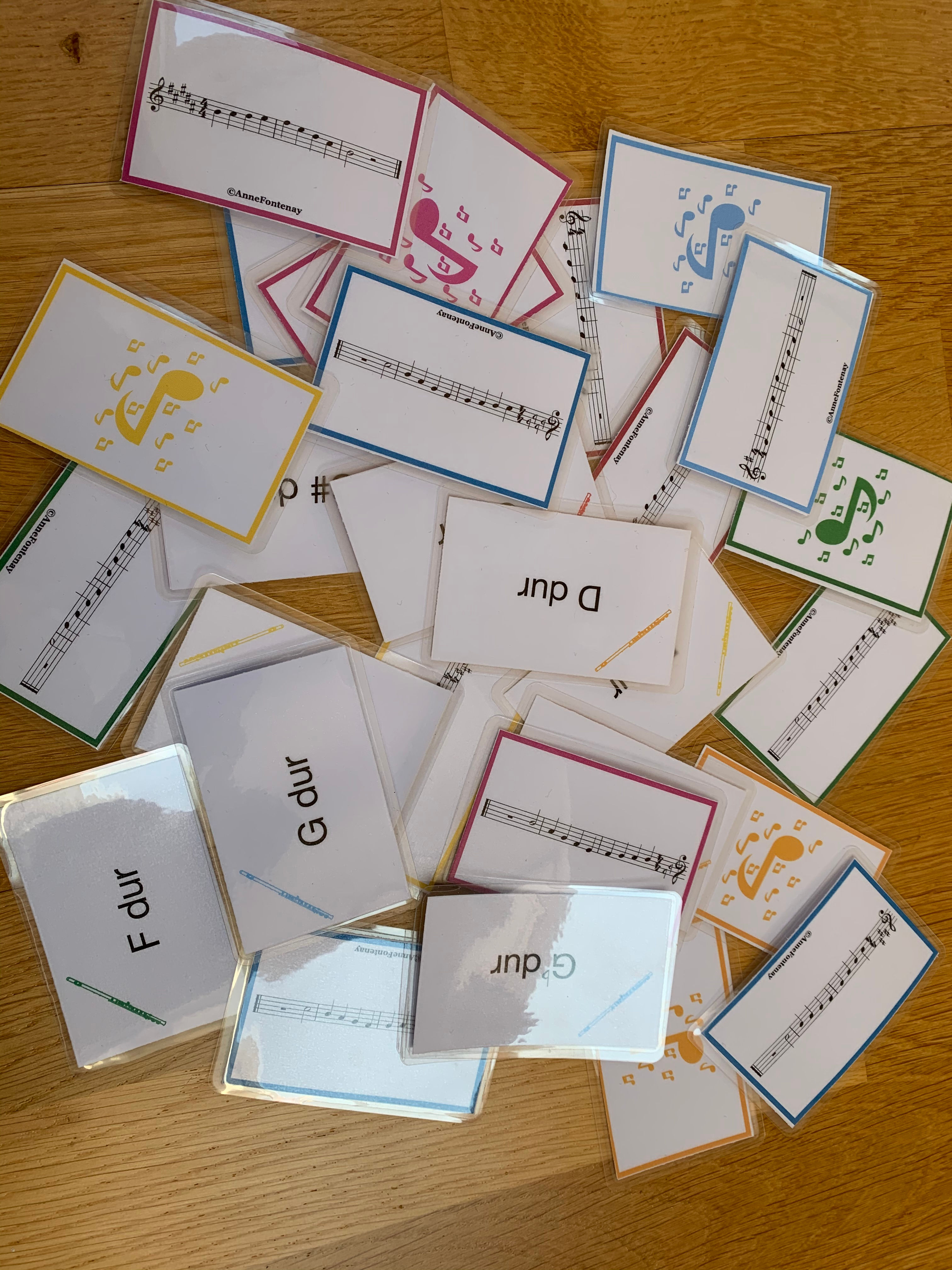 Major 5-note Scale Cards -solfege