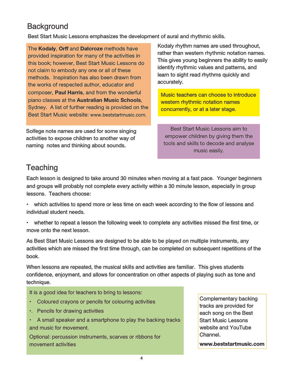 Thumbnail: Best Start Music Lessons Book 1: for Teachers