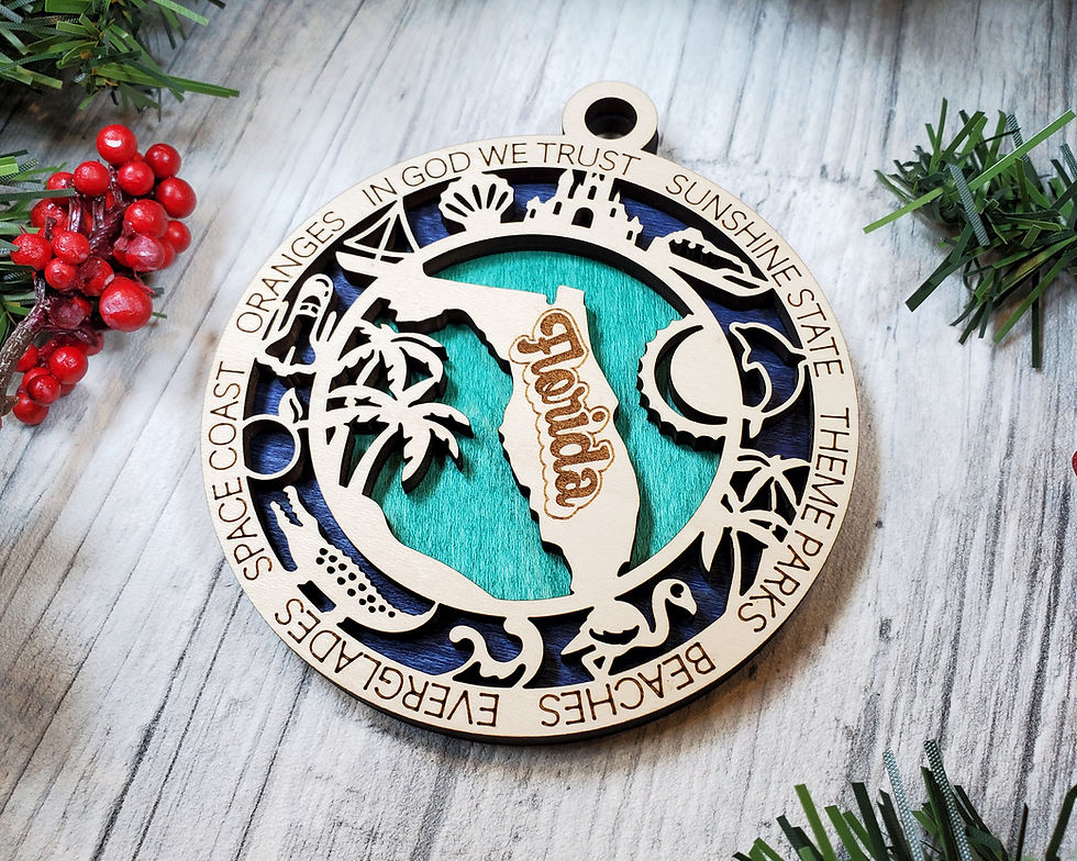 Thumbnail: Florida Round Ornament