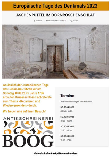 Europäische Tage des Denkmals 2023