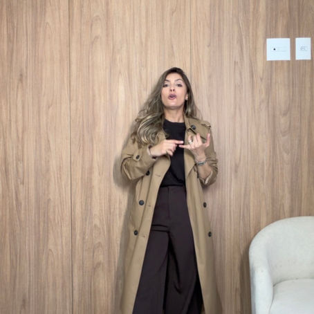 13 de Abr - Trench coat com marrom