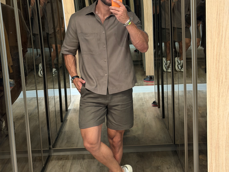 Camisa verde + linho