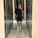 All black gym oversized