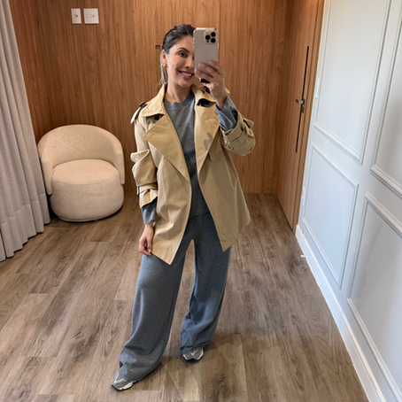 5 de Mai - Trench coat + cinza