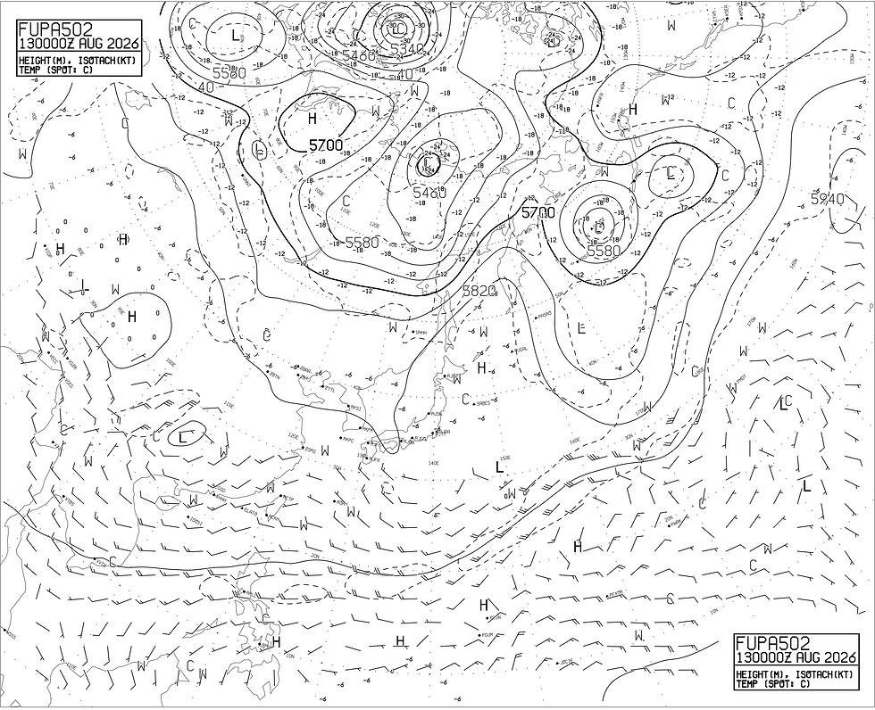 8月13日（木曜日）明日のグランボレ: パラグライダー気象予測と飛行予想