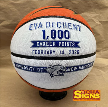custom decorated sports balls, hand painted to order