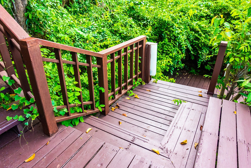 Wooden Deck Railing