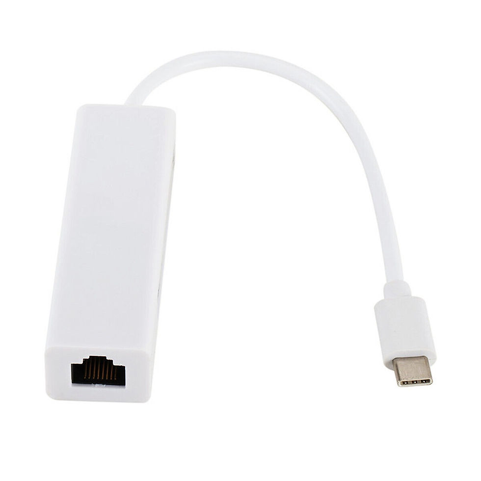 Adaptador USB-C - Tipo C a Puerto Ethernet RJ45 Para Macbook o PC