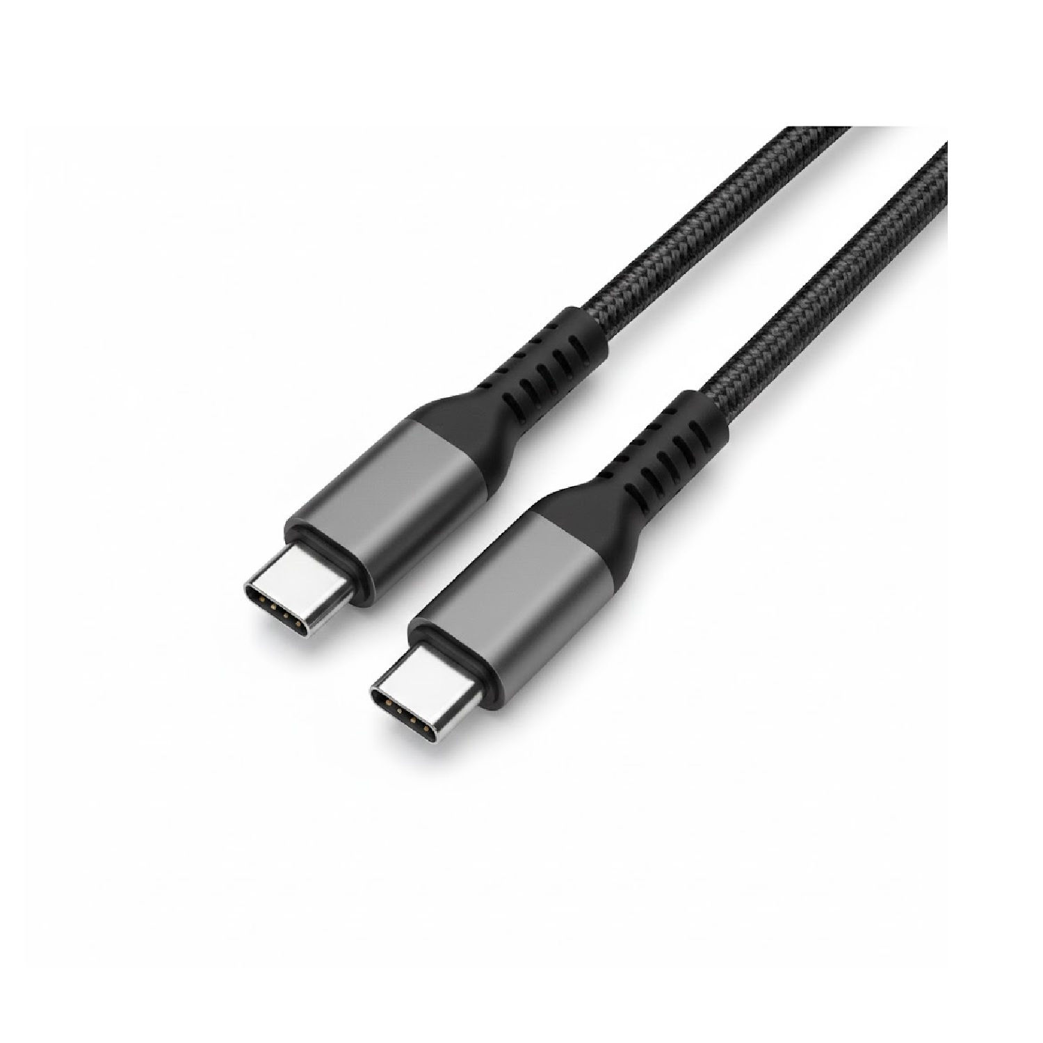 Cable Trenzado USB-C a USB-C Carga Rápida de 1m Para Smartphone Tablets Portátil