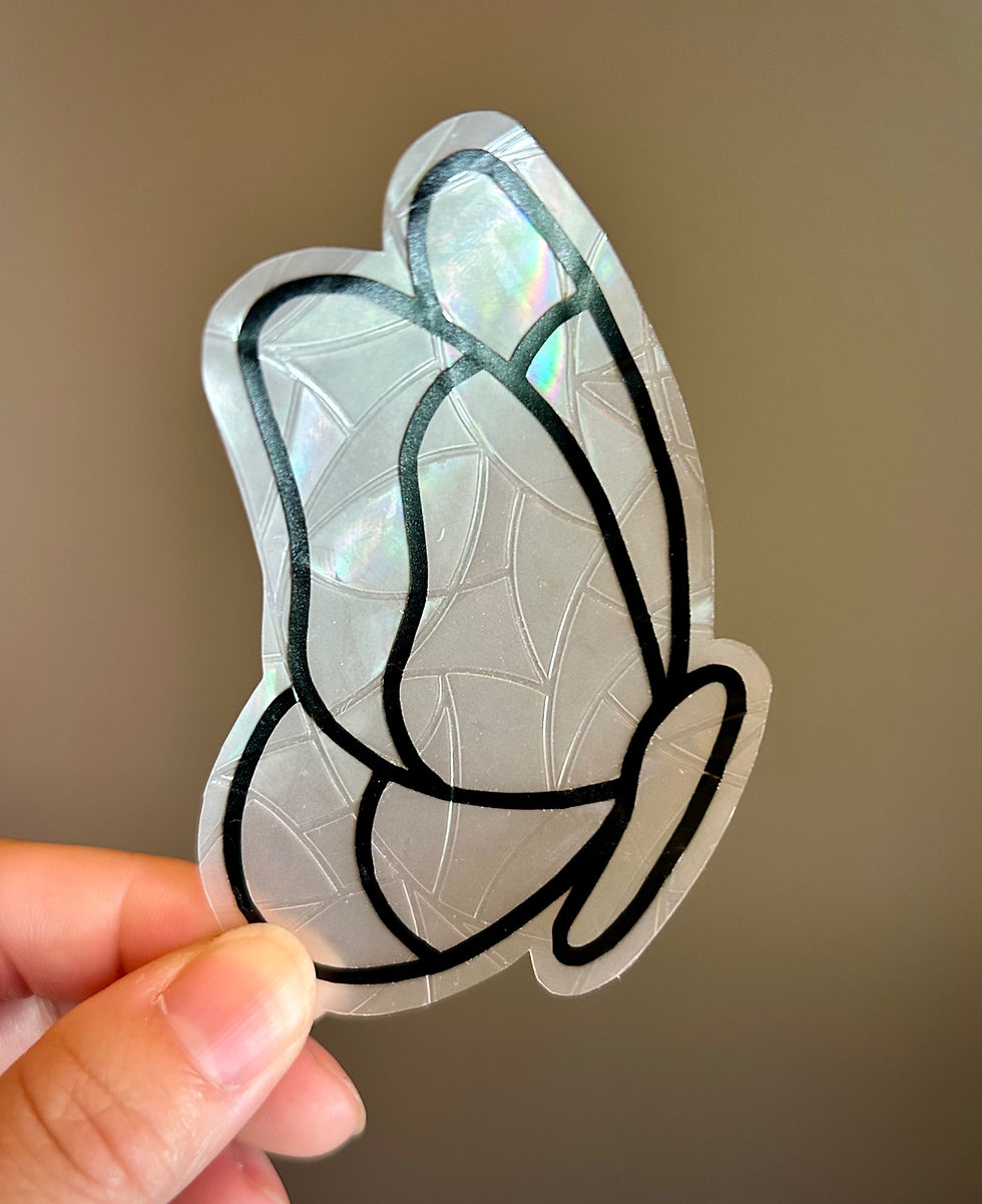 Thumbnail: Butterfly Stained Glass Style Window Sticker