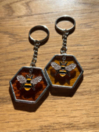 Honeybee keychain