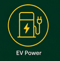 EV Power charging station with book secure parking online.
