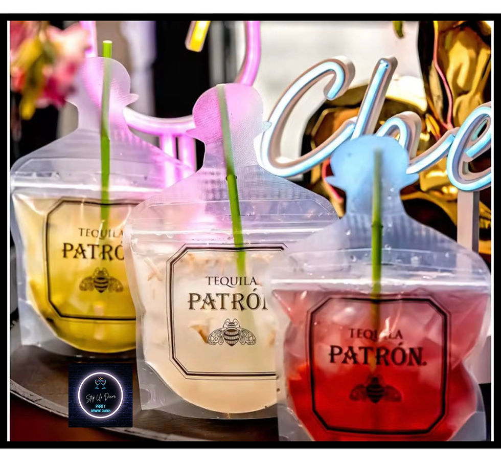 Thumbnail: Patron-Shaped Reusable Drink Pouches