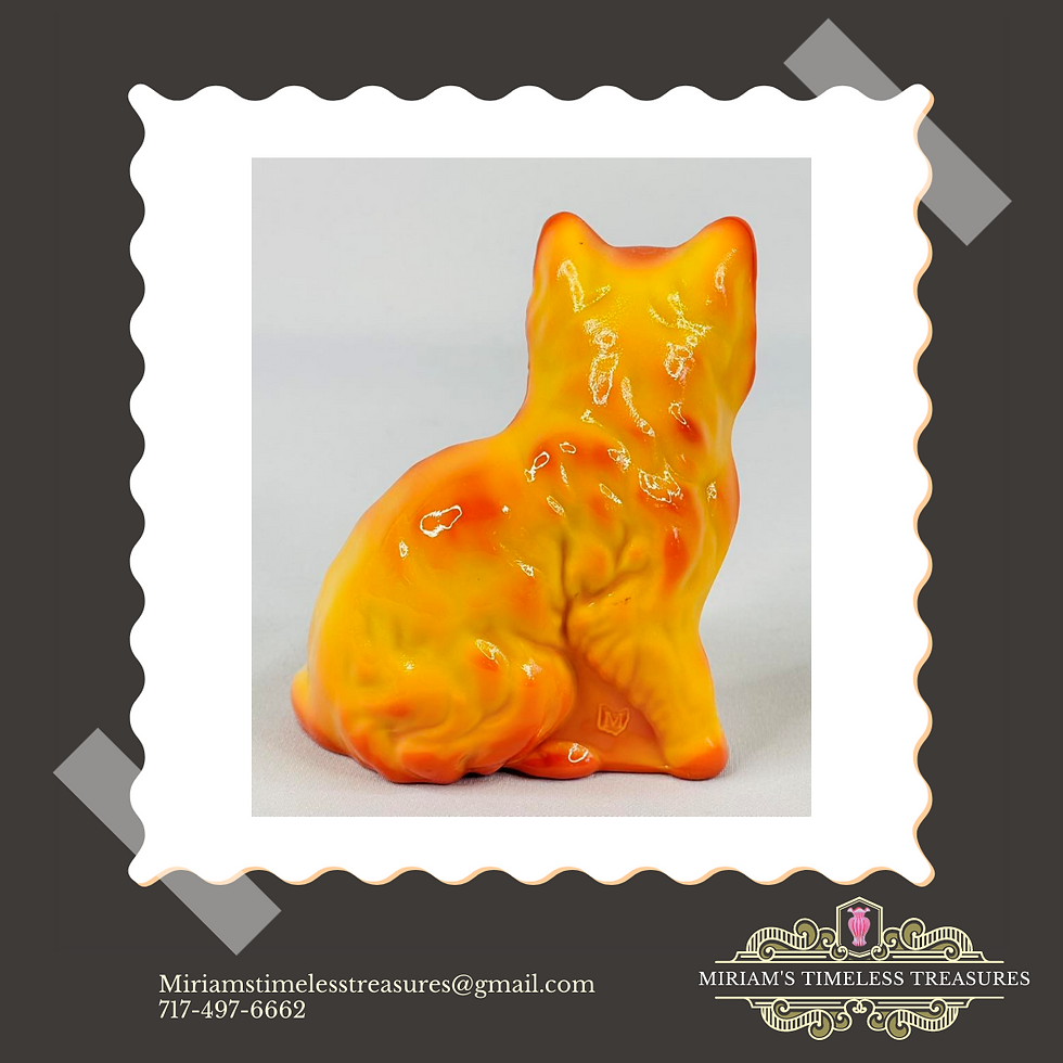 Thumbnail: Mosser Glass Pumpkin Orange #123 Cat