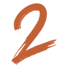 Number 2 in script font