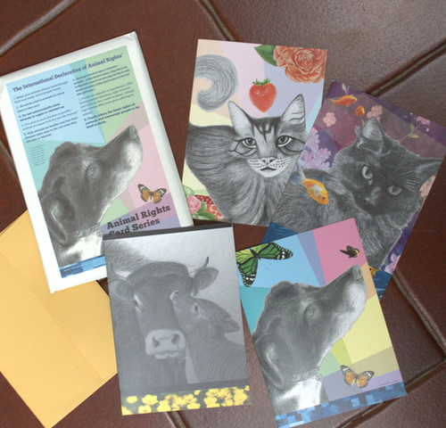 Animal Rights Blank Cards and Postcards Set - 4 of each | FCT Press
