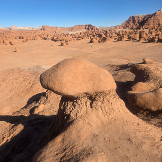 Just after the moon passed under a ridge