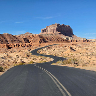Just after the moon passed under a ridge