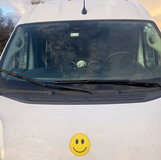 My van with Ranger on the dashboard ...