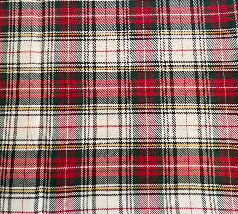 FESTIVE PLAID BANDANA