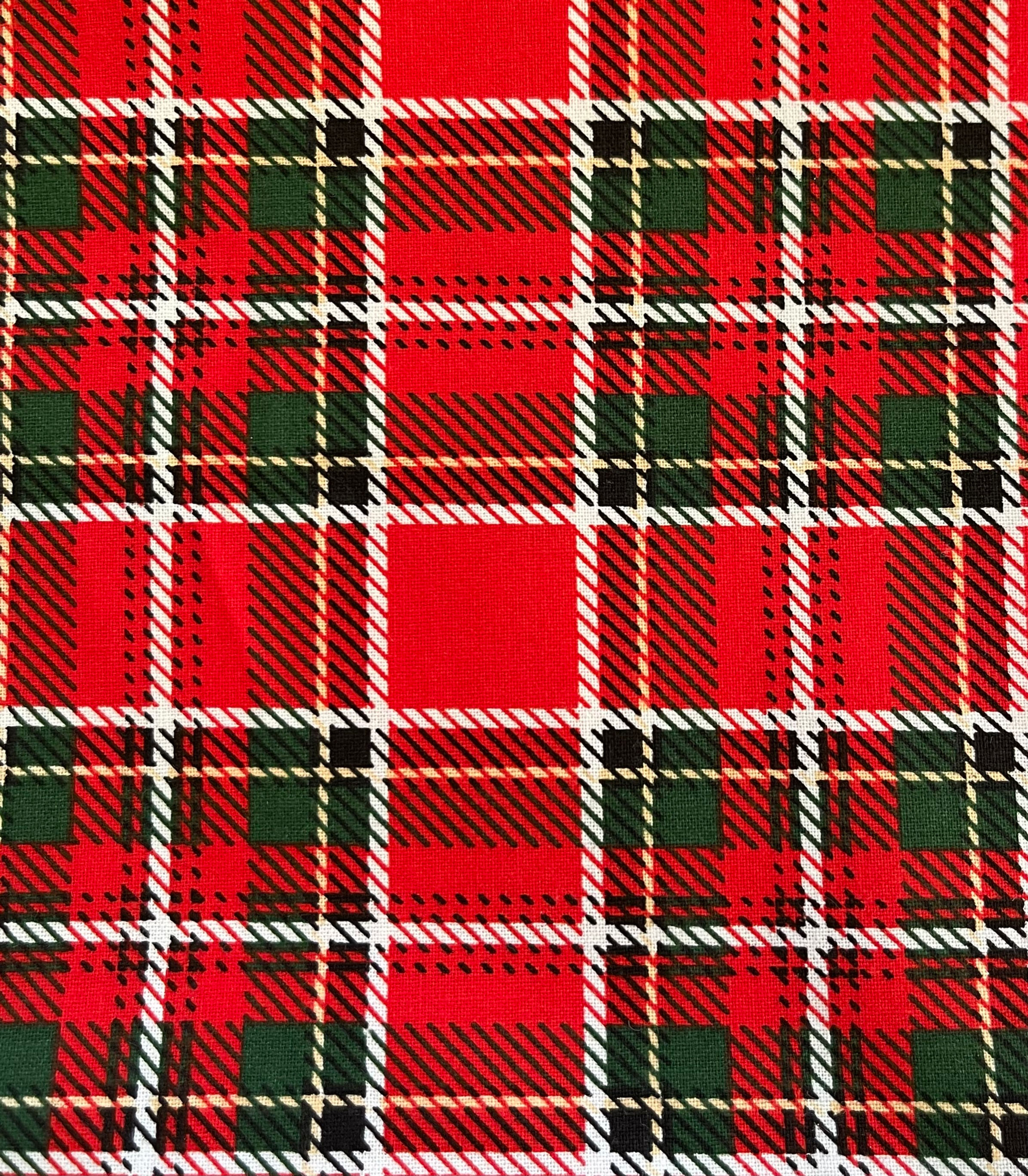 BRIGHT PLAID BANDANA