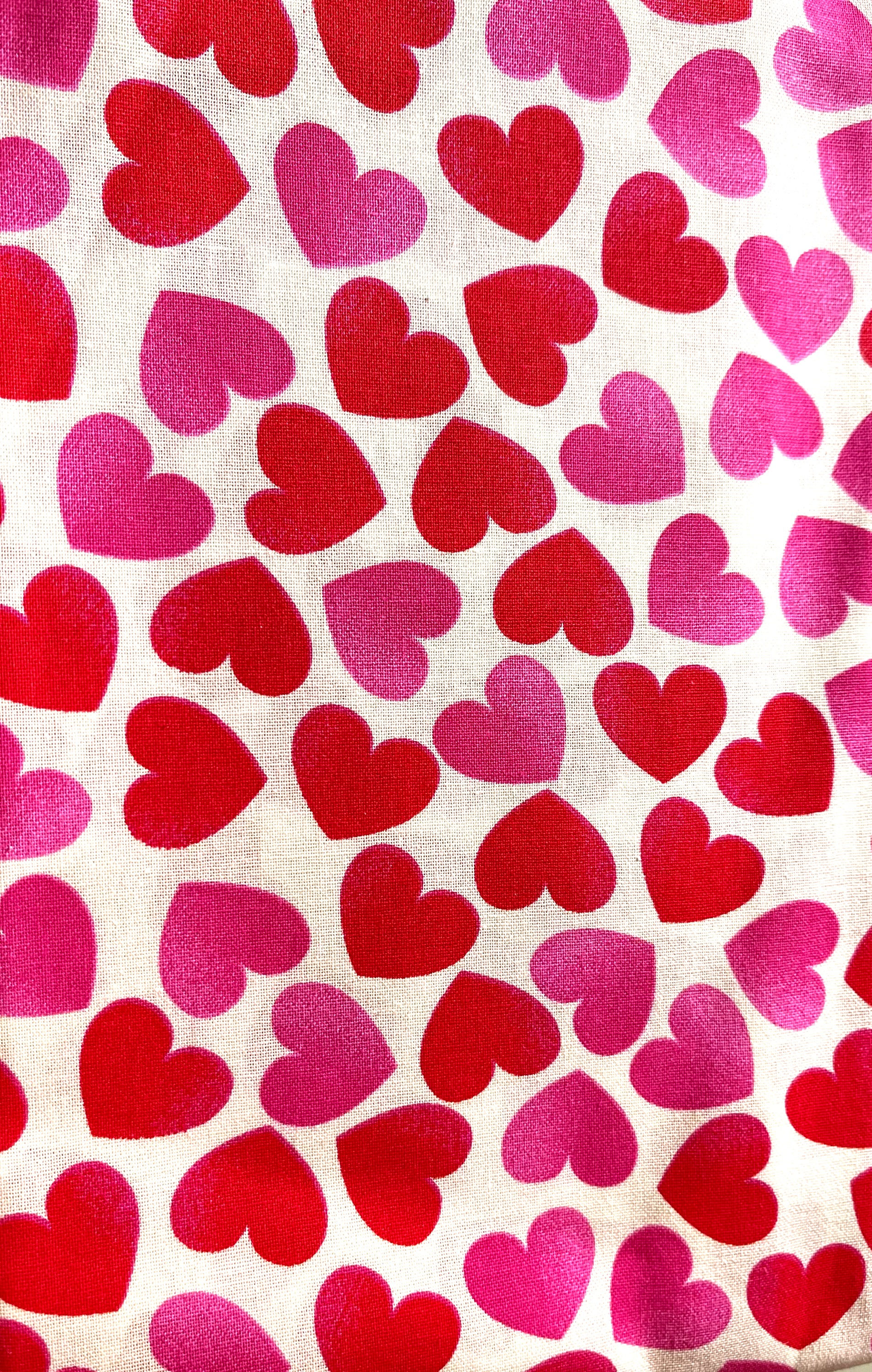 PINK & RED HEARTS BANDANA
