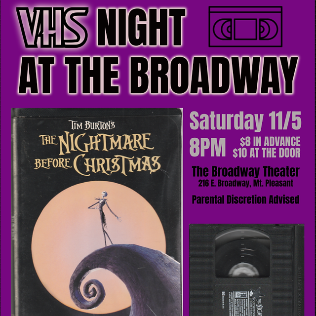 VHS Night-The Nightmare Before Christmas | Broadway Theatre