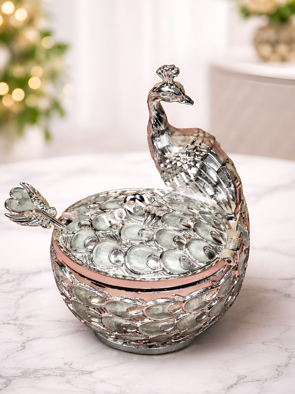 Thumbnail: Enamel Sugar Pot/Chocolate Box