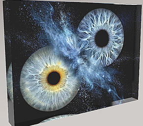 Double Iris Acrylic Block