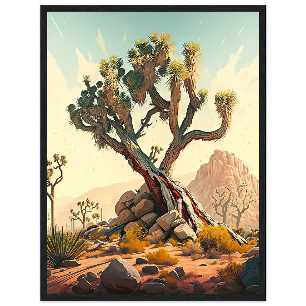 Thumbnail: Joshua Tree National Park - Premium Matte Paper Wooden Framed Poster