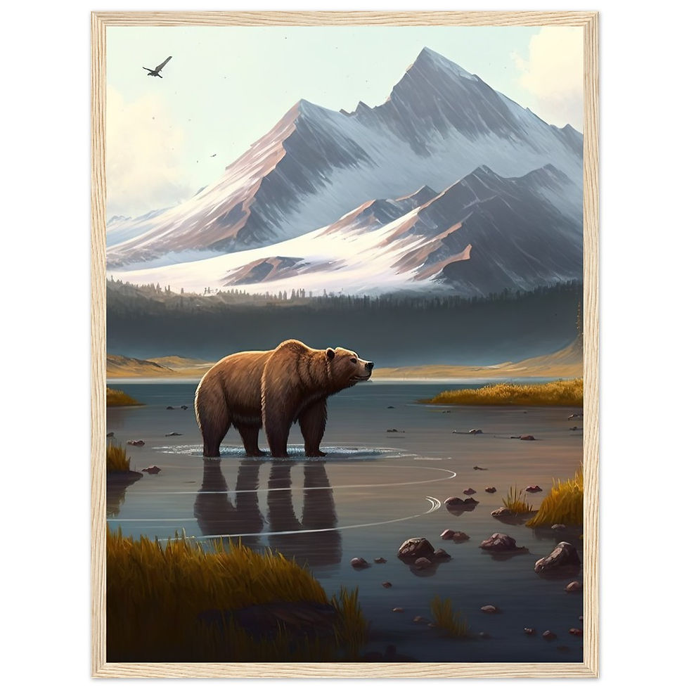 Thumbnail: Katmai National Park - Premium Matte Paper Wooden Framed Poster
