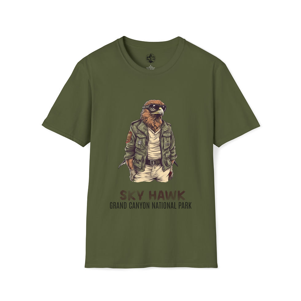 Thumbnail: My National Park Adventure - Sky Hawk - Unisex Softstyle T-Shirt