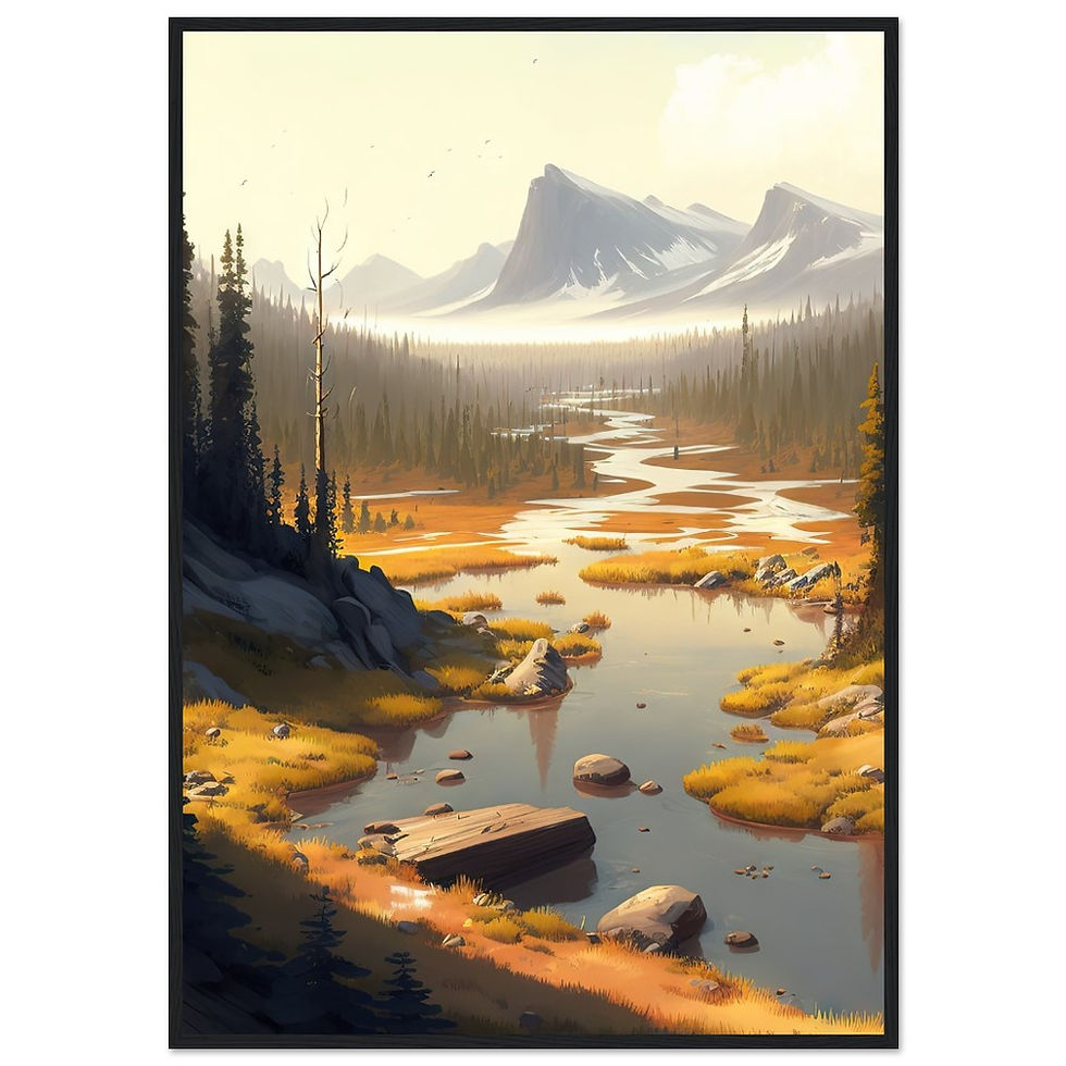 Thumbnail: Kobuk Valley National Park - Premium Matte Paper Wooden Framed Poster