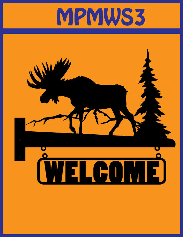 Thumbnail: Horizontal Post Mount Welcome Sign
